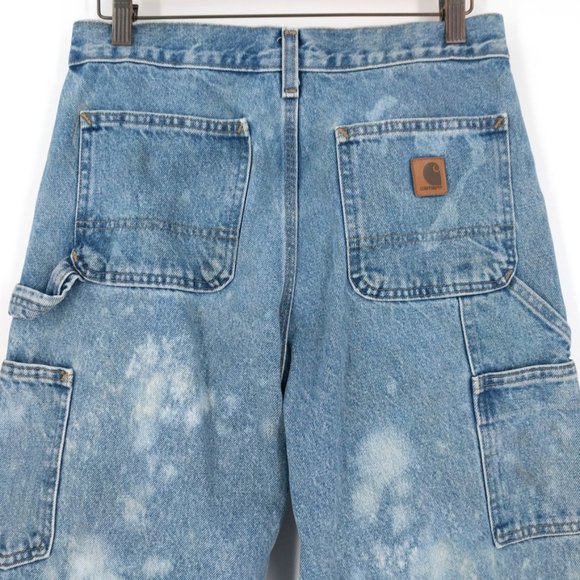 Vintage Carhartt Custom Dyed Dungaree Jeans 30x30 - Picture 6 of 9